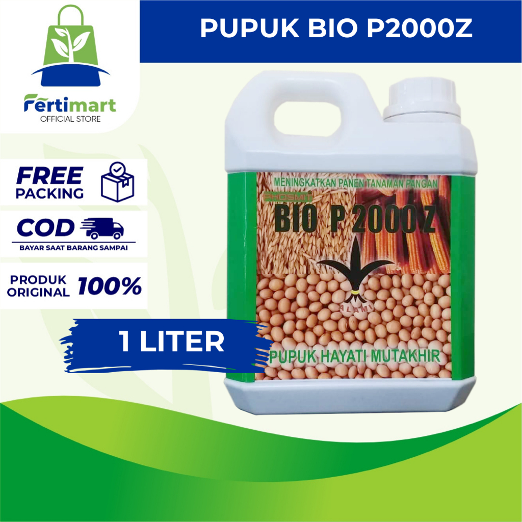 Fertimart - Bio P2000Z 1 Liter Pupuk Organik Hayati Cair Mikroba Google Penyubur Tanaman