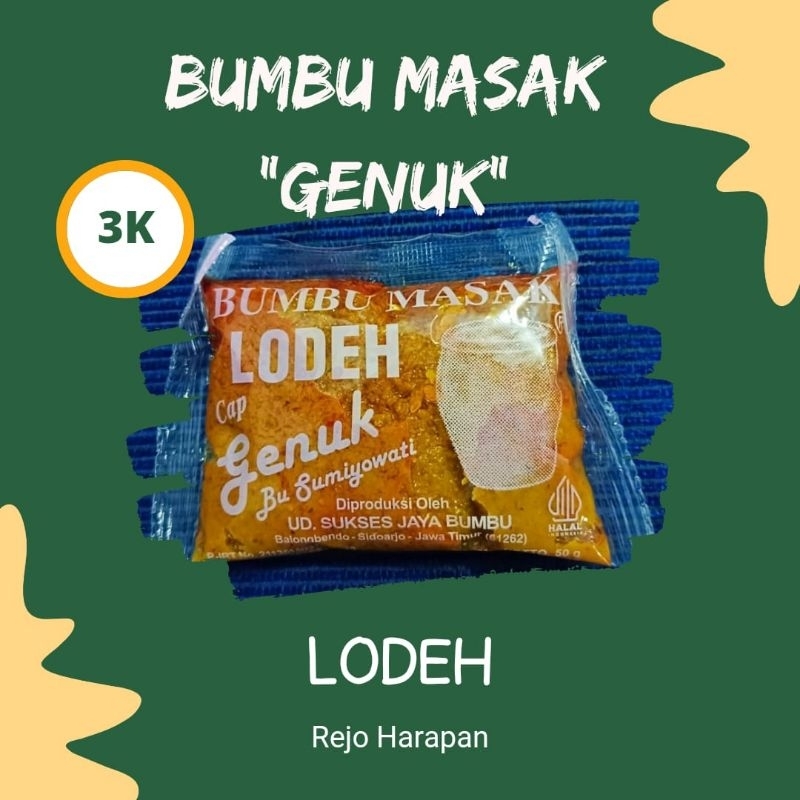 

Bumbu masak cap genuk,bumbu masak instan tanpa bahan pengawet