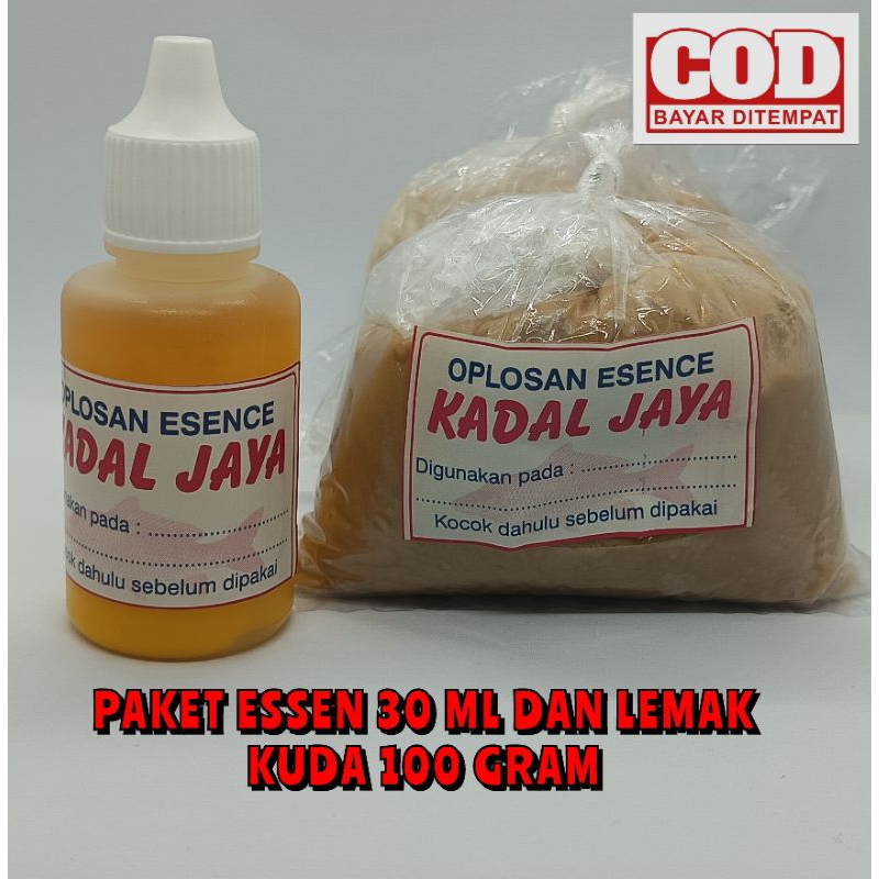 PAKET ESSEN 30 ML DAN LEMAK KUDA 100 GRAM UMPAN LELE