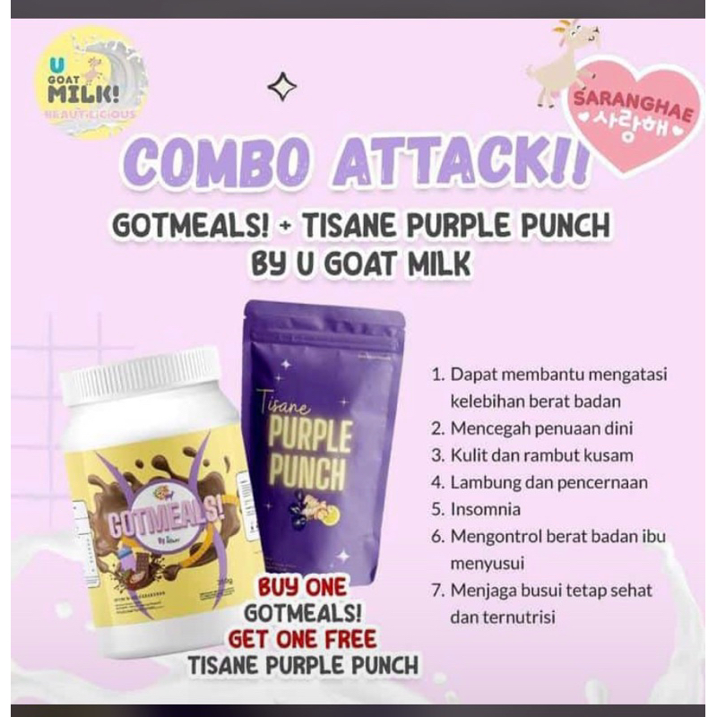 

pengganti makan - Gotmeals from goatmilk & tisane tea