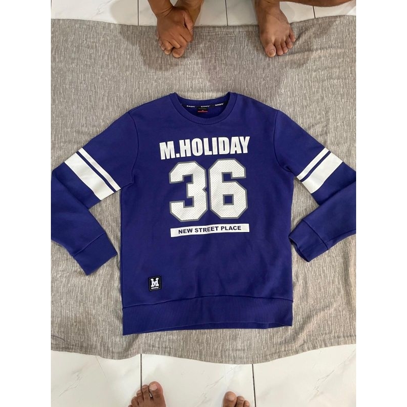CREWNECK M HOLIDAY UNGU