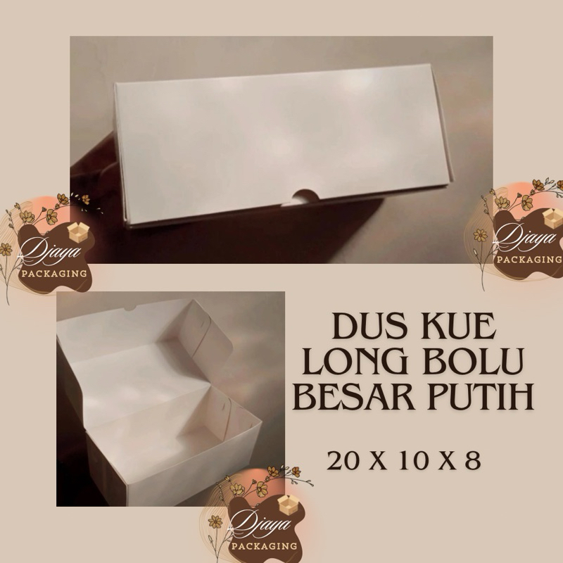 

Dus Kue Long Dus Bolu Panjang 20x10x8 PUTIH