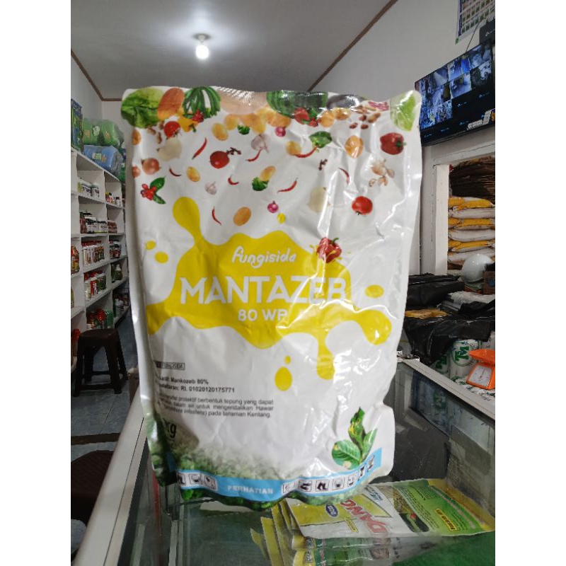 Mantazeb Kuning 1Kg Fungisida Mancozeb Kuning 80%