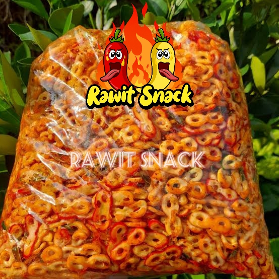 

[RAWIT SNACK] Kerupuk Seblak Rantai 88 Kacamata Pedas Daun Jeruk 1Kg