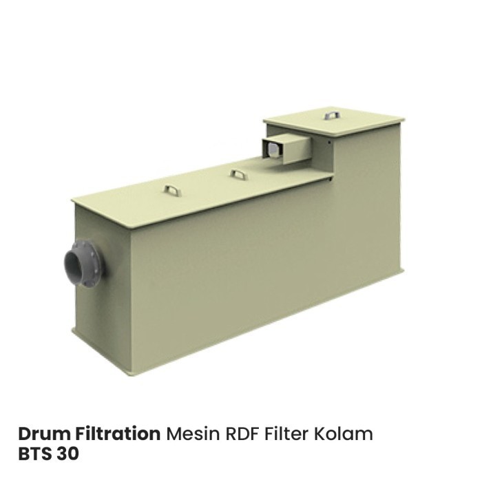 Rotary Drum Filter RDF Filter Kolam BTS 30 kapasitas 30 ton