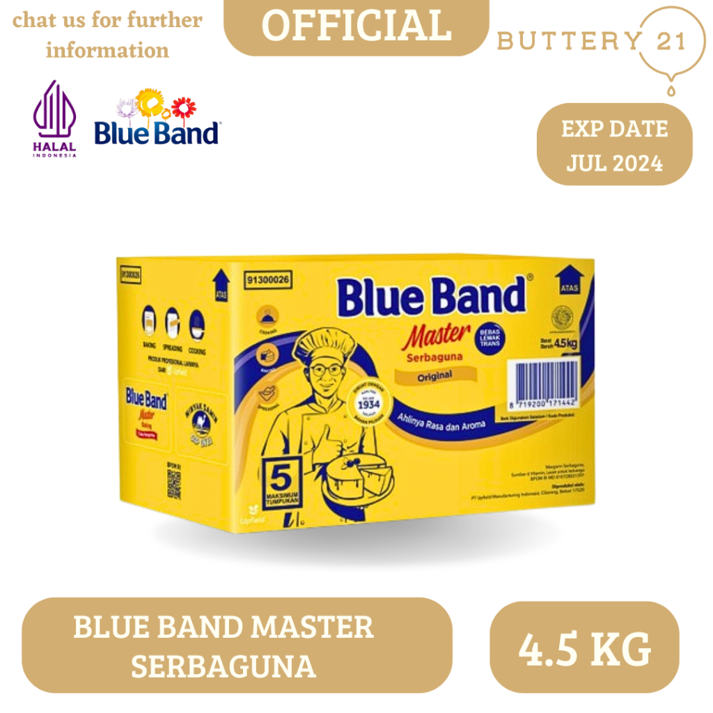 

BLUEBAND MASTER SERBAGUNA 4.5 KG / BLUE BAND 4.5 KG