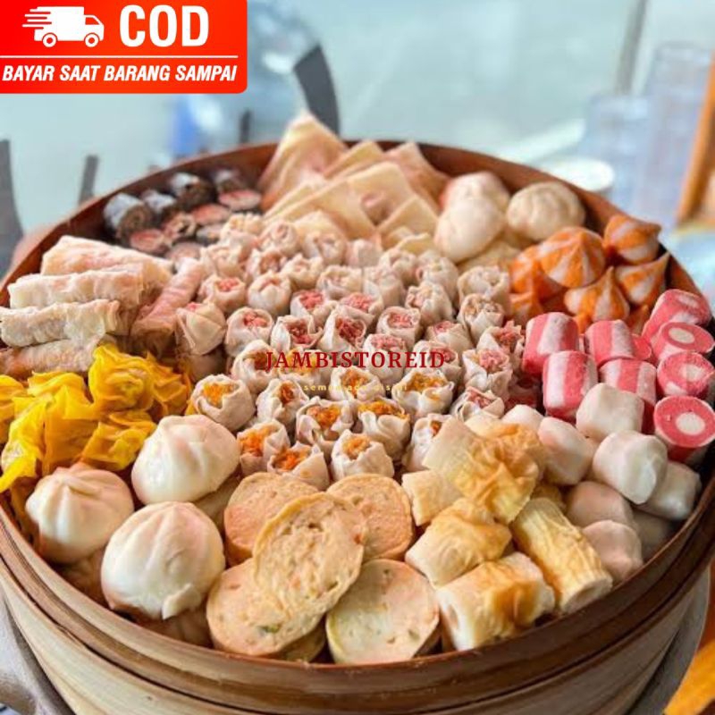 

(JAMBISTOREID) PILIH PENGIRIMAN INSTAN Dimsum 20pcs All Varian Gyoza Chikuwa Baso Ikan Dumpling Ayam Keju Ayam Udang Asli Frozen Cemilan Jajanan Snack Sehat Premium Jambil