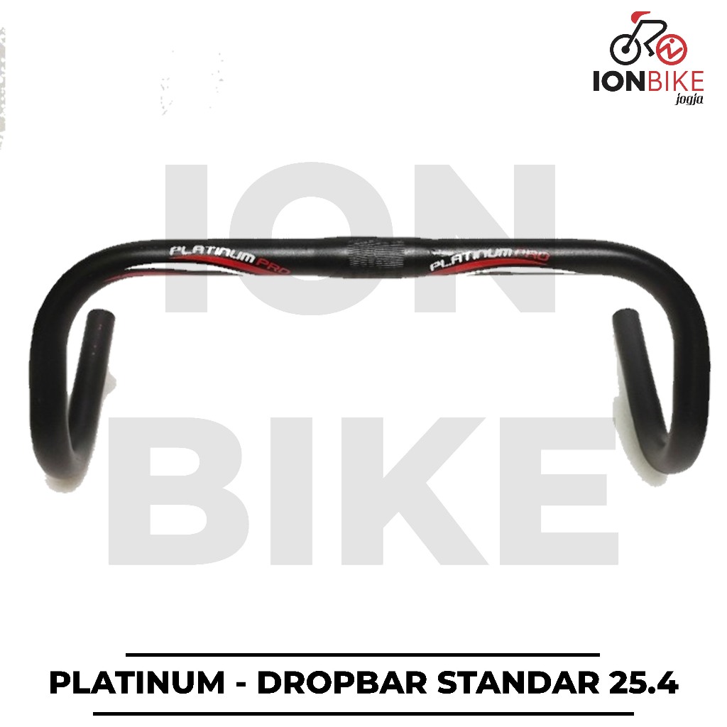 dropbar Sepeda platinum alloy 25.4 standard standart - Drop bar Stang Balap roadbike road bike murah