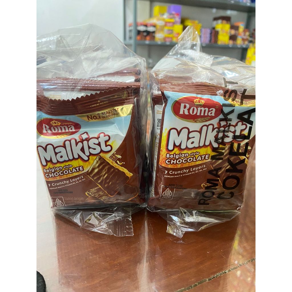 

Roma Malkist Cokelat 18gram 1 Pack isi 10 Bks