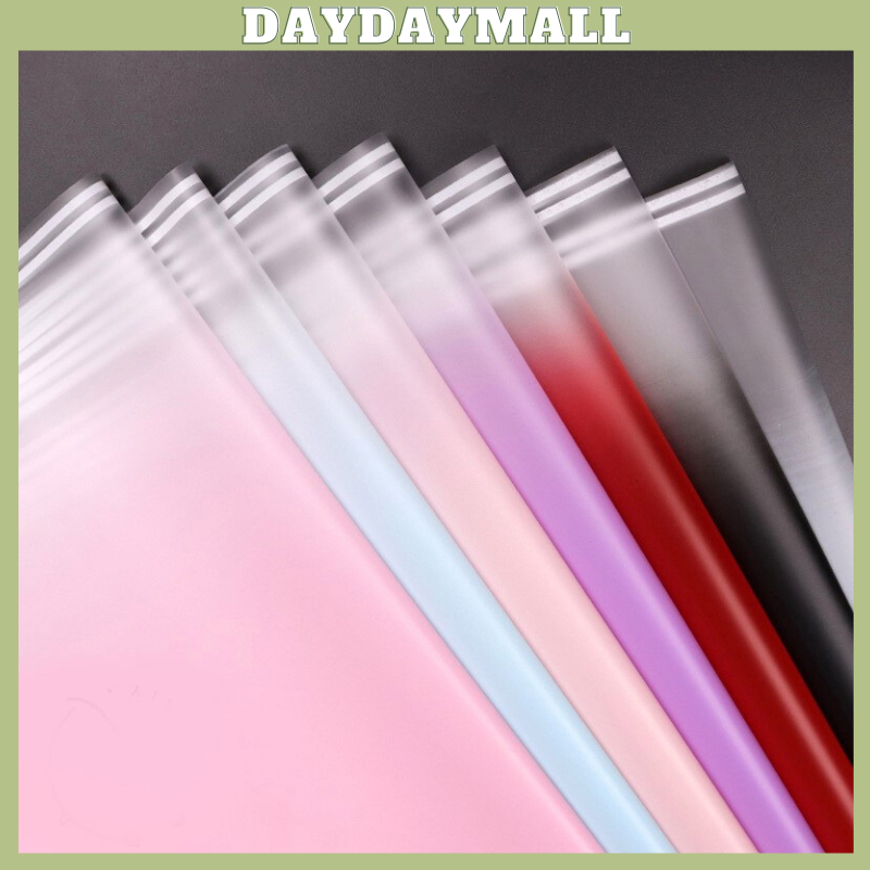 

Flower Wrapping Paper Gradient Color List Cellophane Kertas Buket Motif Gradasi List Pinggir Bunga Florist 6044