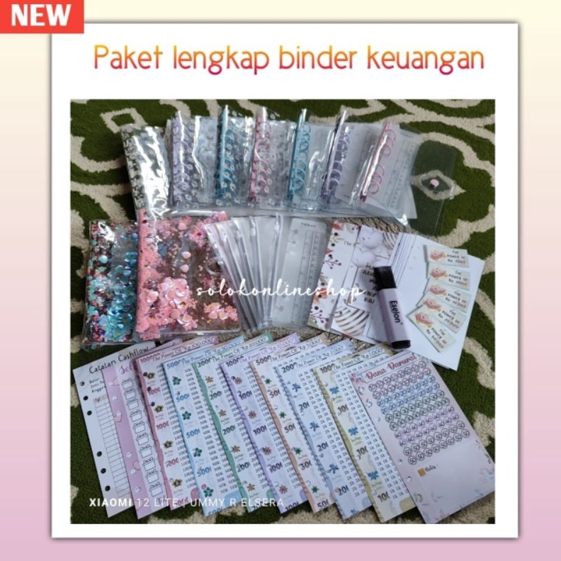

KODE E3H4 5PCS ZIPLOCK PAKET LENGKAP BINDER BUDGETING BINDER KEUANGAN