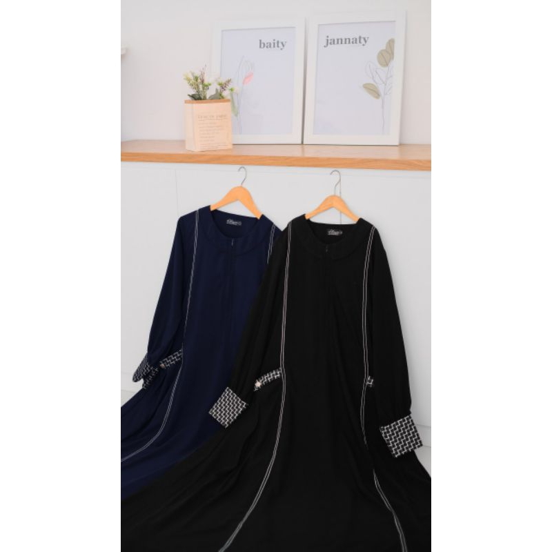 Gamis Syar'i SAFIRA & Bergo Fortaleza By AL-HAURAA