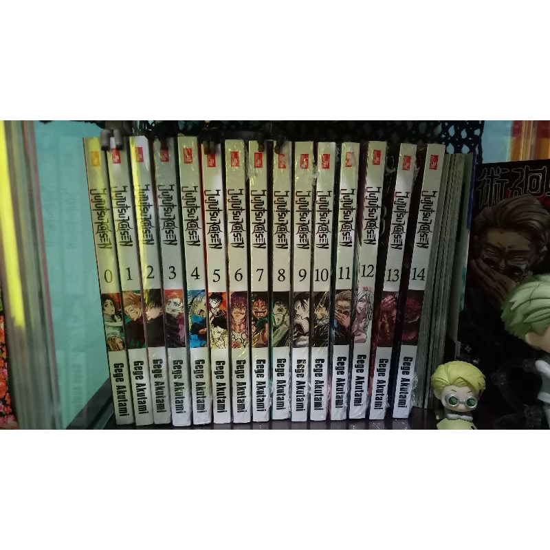 preloved Jujutsu Kaisen Manga Komik set 0-14, jujutsu jjk 0 1 2 3 4 5 6 7 8 9 10 11 12 13 14