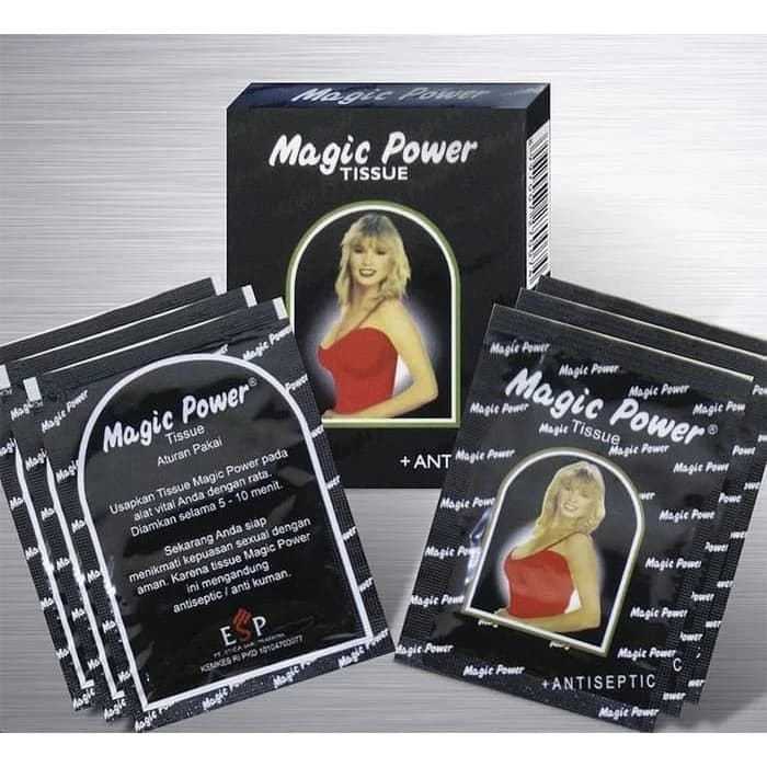 Tissue / Tisu Magic Power Hitam Clasicc Original 1 Pack 6 Pcs Antiseptic PRIVASI BARANGA AMAN