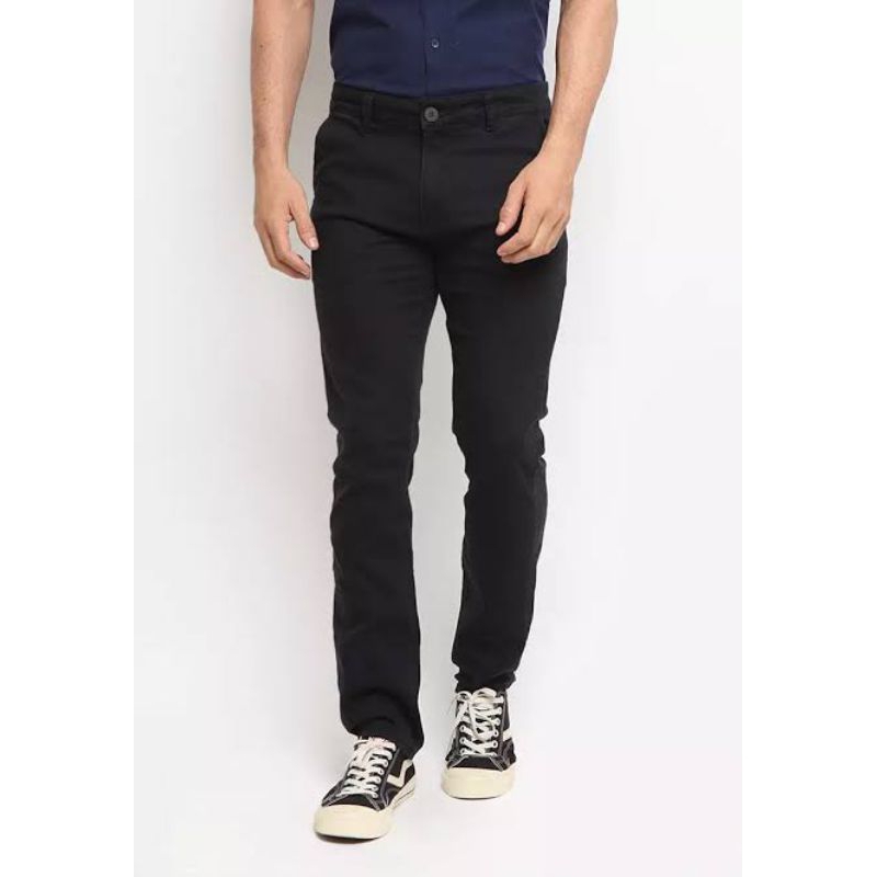 Celana Panjang No Fear Forever Slimfit Long Black Original