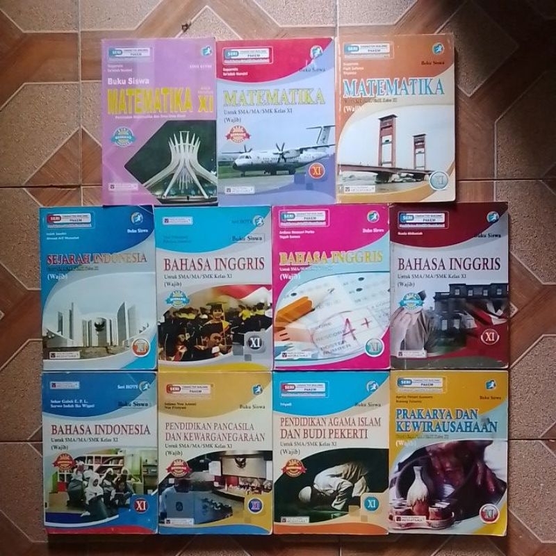 MATEMATIKA MINAT,WAJIB,SEJARAH,B INGGRIS,B INDONESIA,PPKN,AGAMA ISLAM, PRAKARYA SMA KELAS 2 K2013 RE