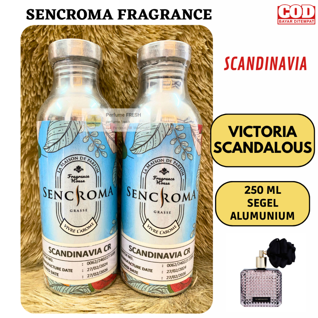 Victoria Secret Scandalous ( Scandinavia ) 250 ML SEGEL Alumunium SENCROMA Fragrance - PERFUME MURNI