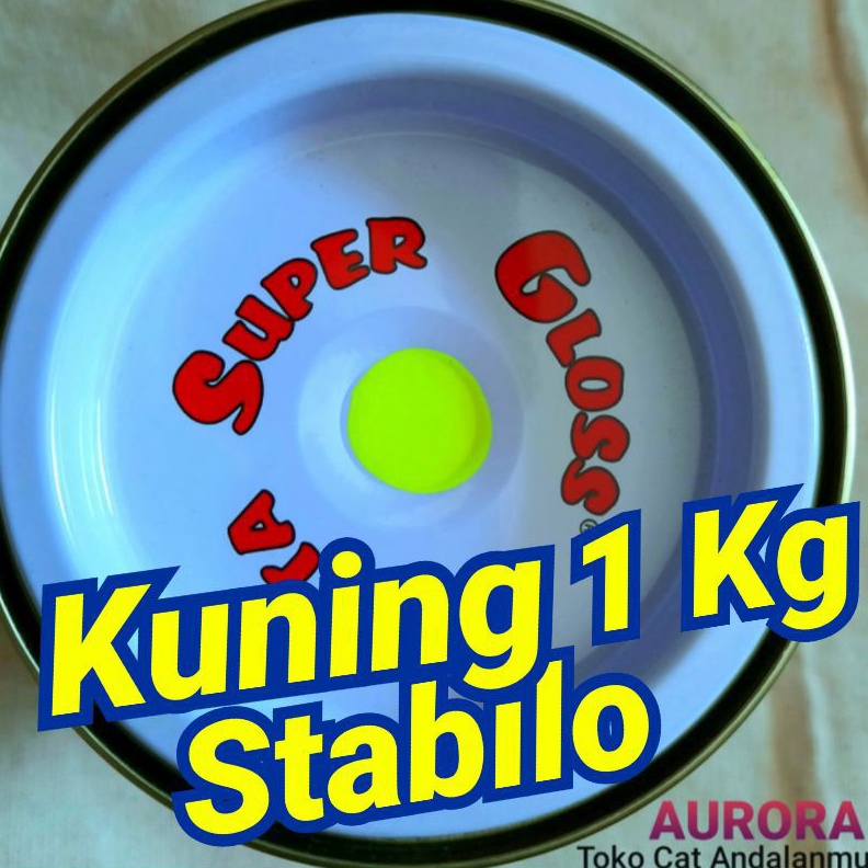 

KODE W2U8 Cat Kuning Stabilo 1Kilo Penta Super Gloss Floresen Skotlet Nyala Terang Fluorecent Scotlet 1 Kg