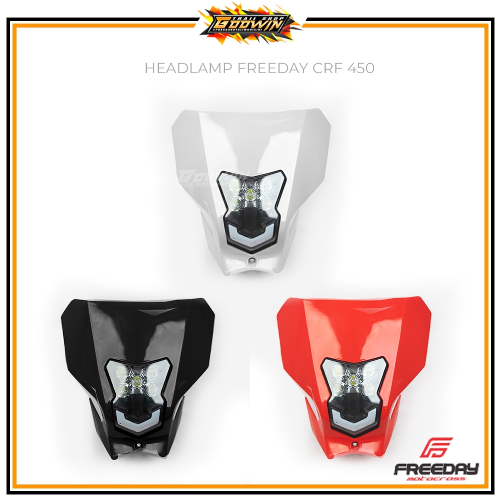 Headlamp Lampu Depan Utama FULL LED CRF 450 2020 FREEDAY CRF150L KLX BIGFOOT DTRACKER WR 155