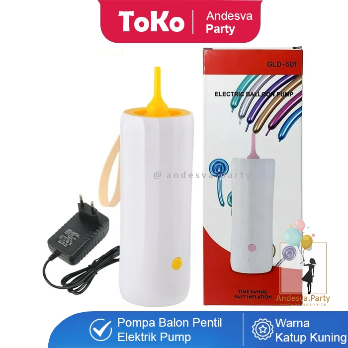 Pompa Balon Elektrik Pentil cacing / Pompa Balon Pentil / Pompa Balon Twist