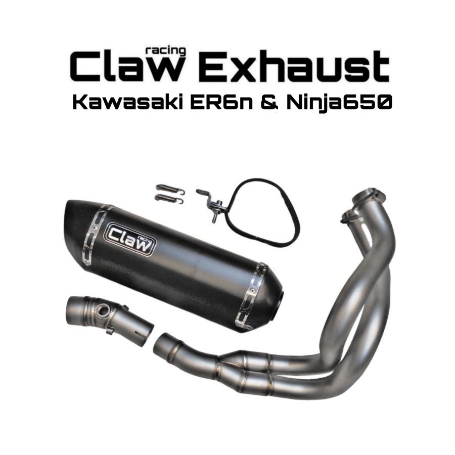 Claw Racing Exhaust : Knalpot ER6n ER6f Ninja650 - Header Full System