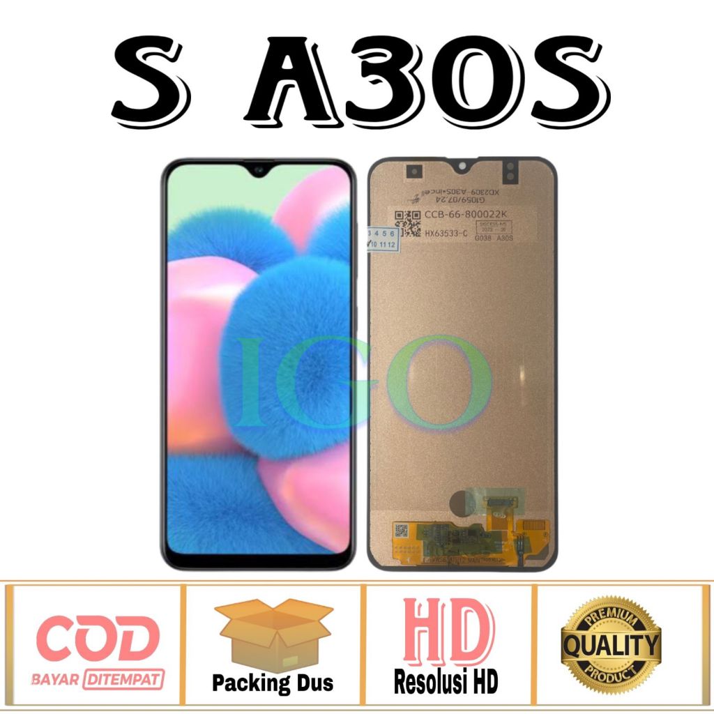 LCD TOUCHSCREEN SAMSUNG GALAXY A30S / A307 / A307F / A307GN ORIGINIAL FULLSET