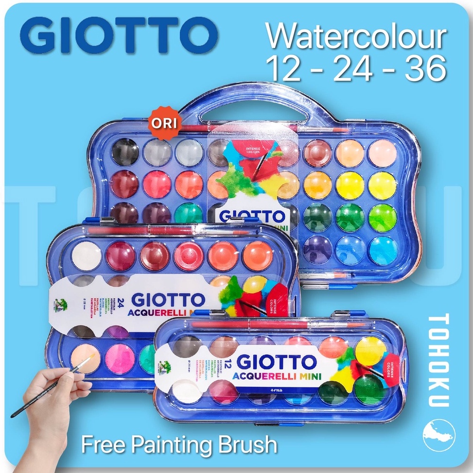 

KODE D2Q9 Giotto Acquerelli Mini Water Color Cake Cat Air Set