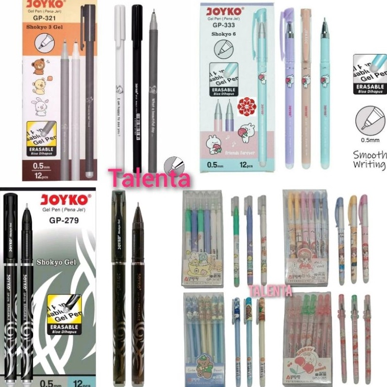 

ART T76V Pulpen Joyko Gel Hapus Shokyo 3 GP321 5mm 1 Lusin