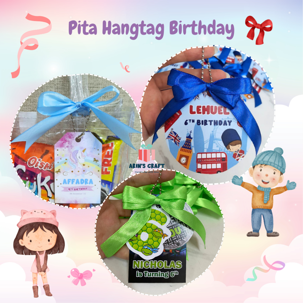 

Pita Hangtag / Ribbon hampers Birthday / Pita Hampers