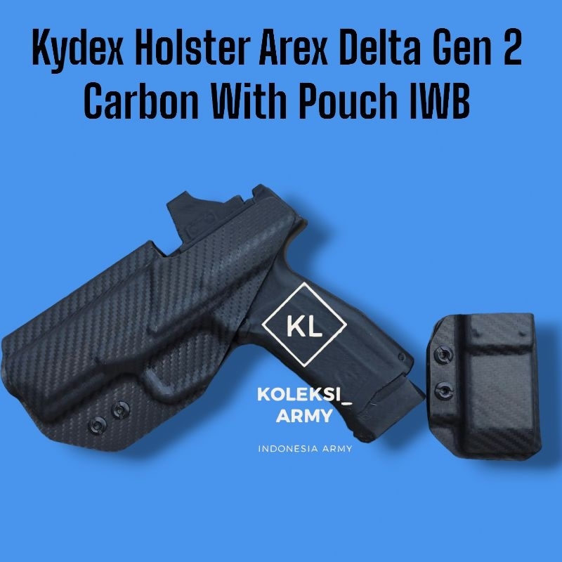 Kydex Holster Arex Delta Gen 2 Carbon Set Pouch Mag Arex Delta IWB