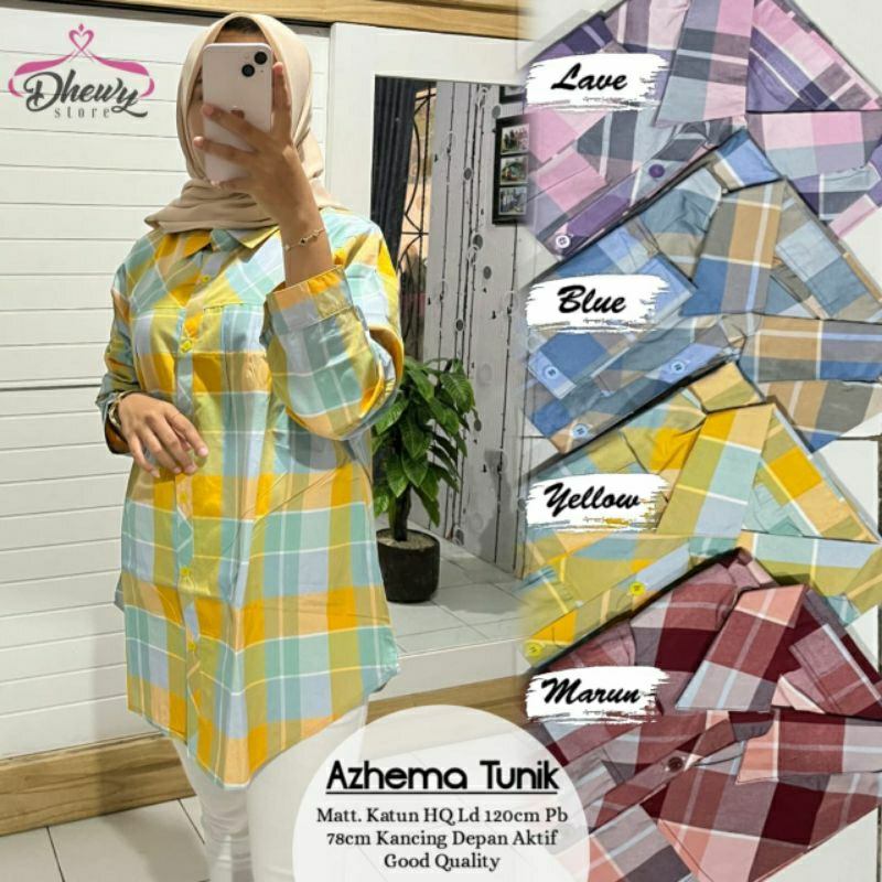 azhema tunik by dhewy || katun hq