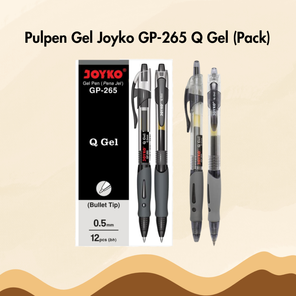 

Pulpen Gel Joyko GP-265 Q Gel 0.5 mm 1 Pack Isi 12 Bolpen Bolpoin Ballpoint Pena Pen