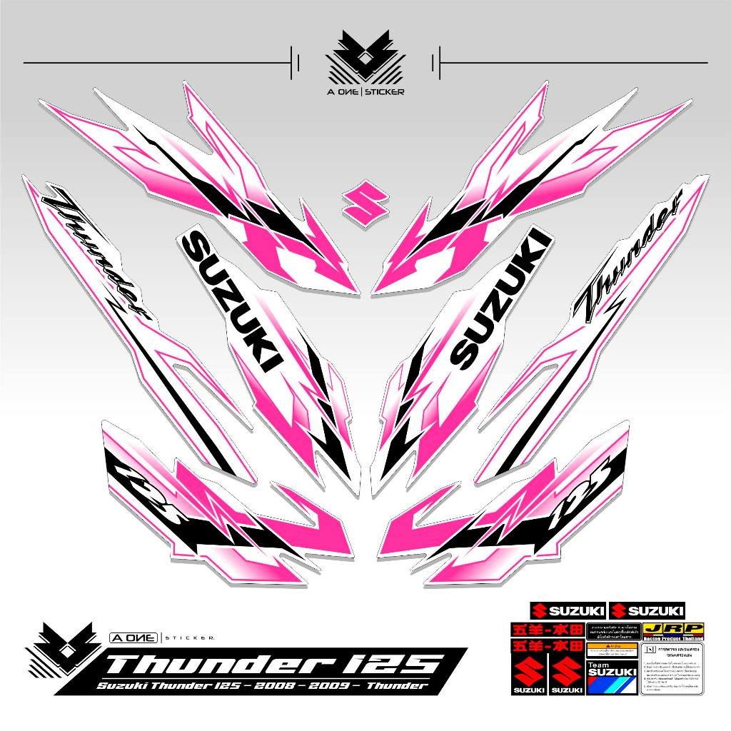 STRIPING THUNDER 125 2008 2009 MOTIF 6 / STIKER / STICKER / STRIPING / THUNDER125 / THUNDER / TUNDER