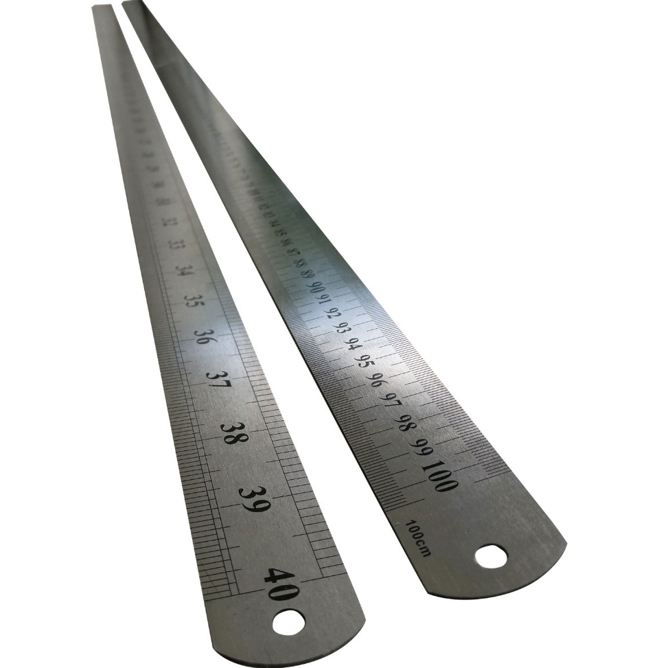 

ART S35L Stainless Ruler 1 CM Penggaris Mistar Besi 1 Meter