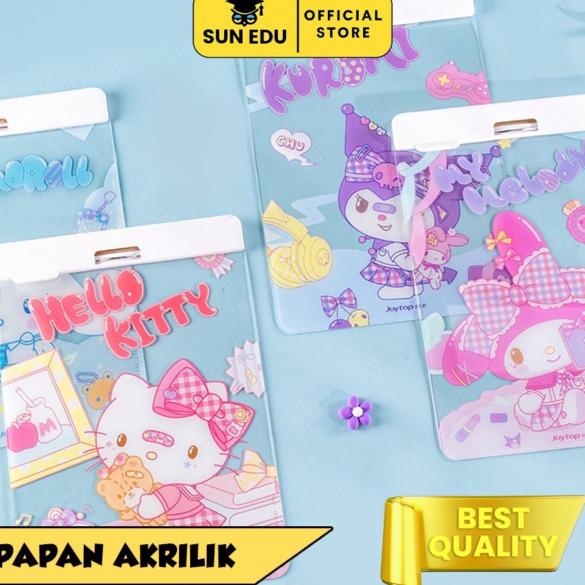 

ART U22Y A4 papan jalan akrilik sanrio Clipboard test board papan ujian