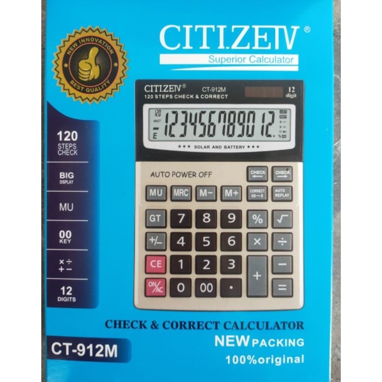 

ART C97T KALKULATOR CT912M kalkulator 12digit 2POWER