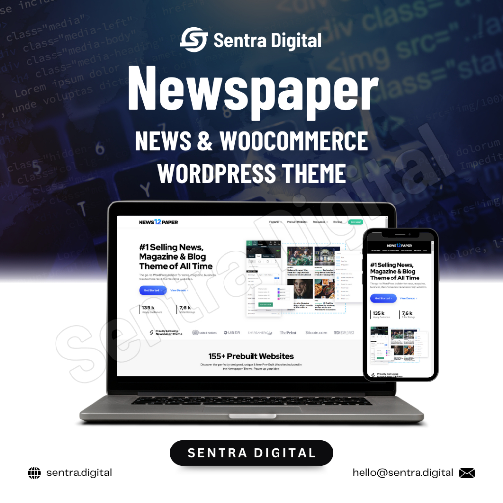 Newspaper News & Woocommerce Wordpress Theme