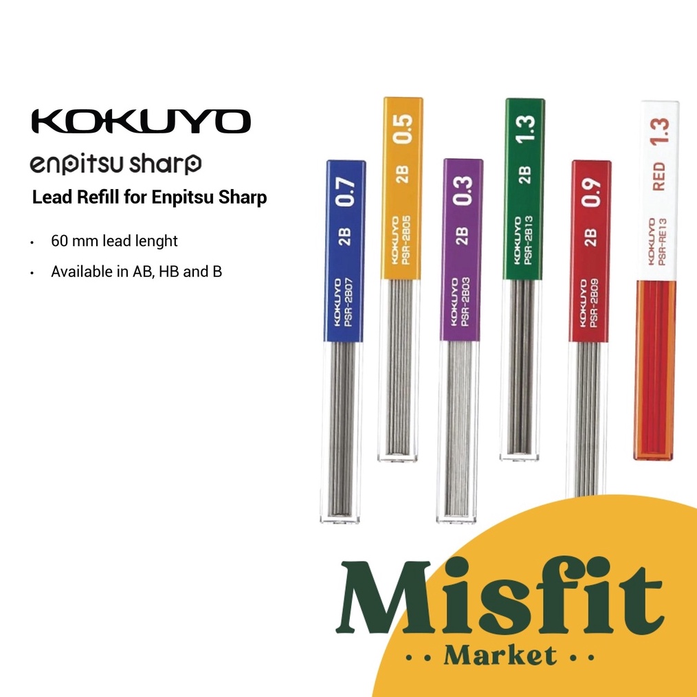 

ART E58R Kokuyo Lead Refill Enpitsu Mechanical Pencil 3 5 7 9 13 mm Isi Ulang Mekanikal Pensil Mekanik