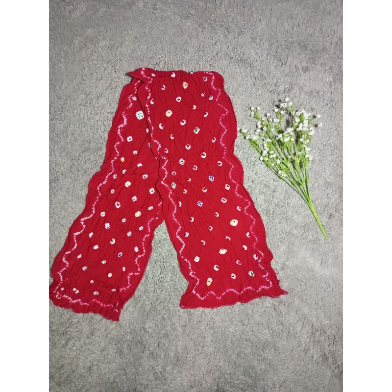 Angkin jawa motif  jumputan/selendang jumputan/syal jumputan