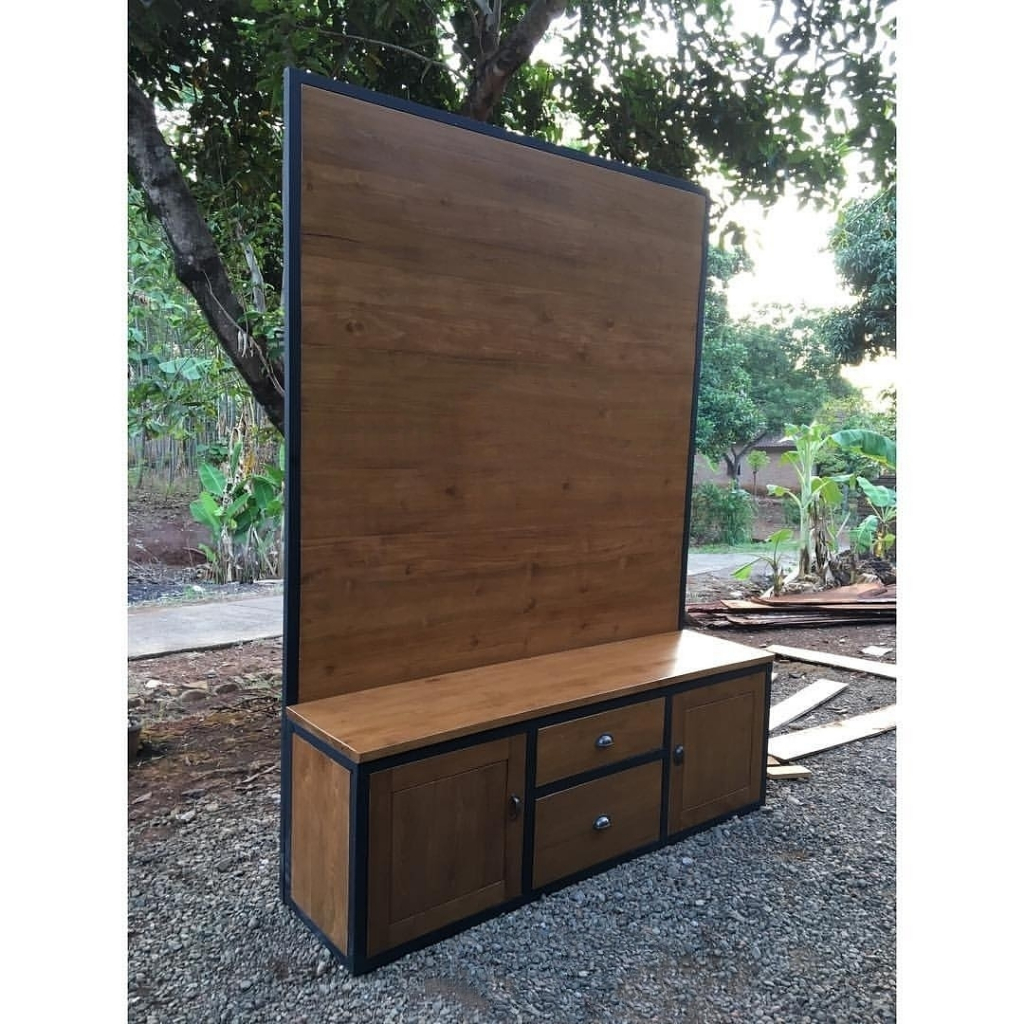 Cabinet Kabinet Meja Tv Minimalis Industrial - 0233
