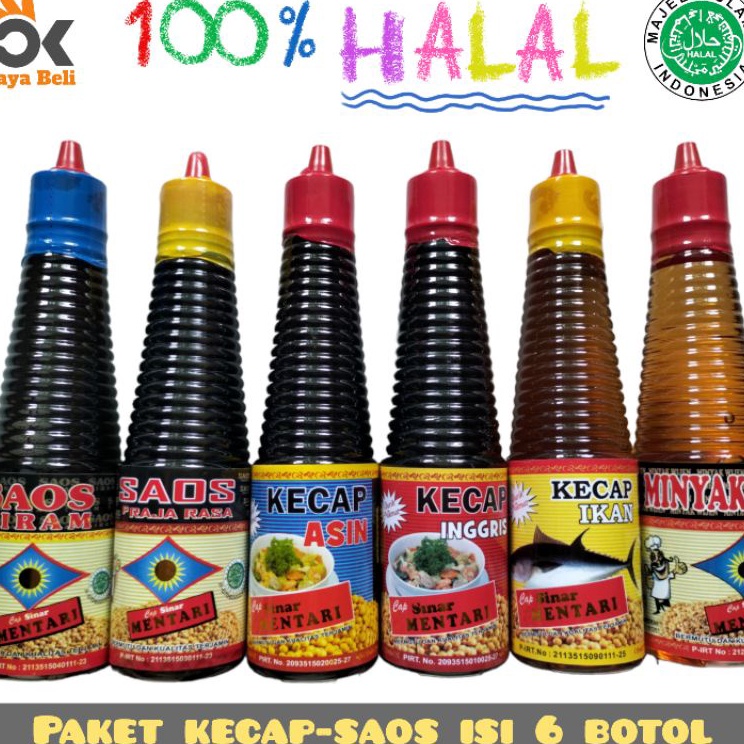 

Laris Lagi PAKET 6 IN 1 ISI SAUS TIRAM PRAJA KECAP INGGRIS KECAP ASIN KECAP IKAN MINYAK WIJEN BUMBU MASAKAN PAKET BAKARAN