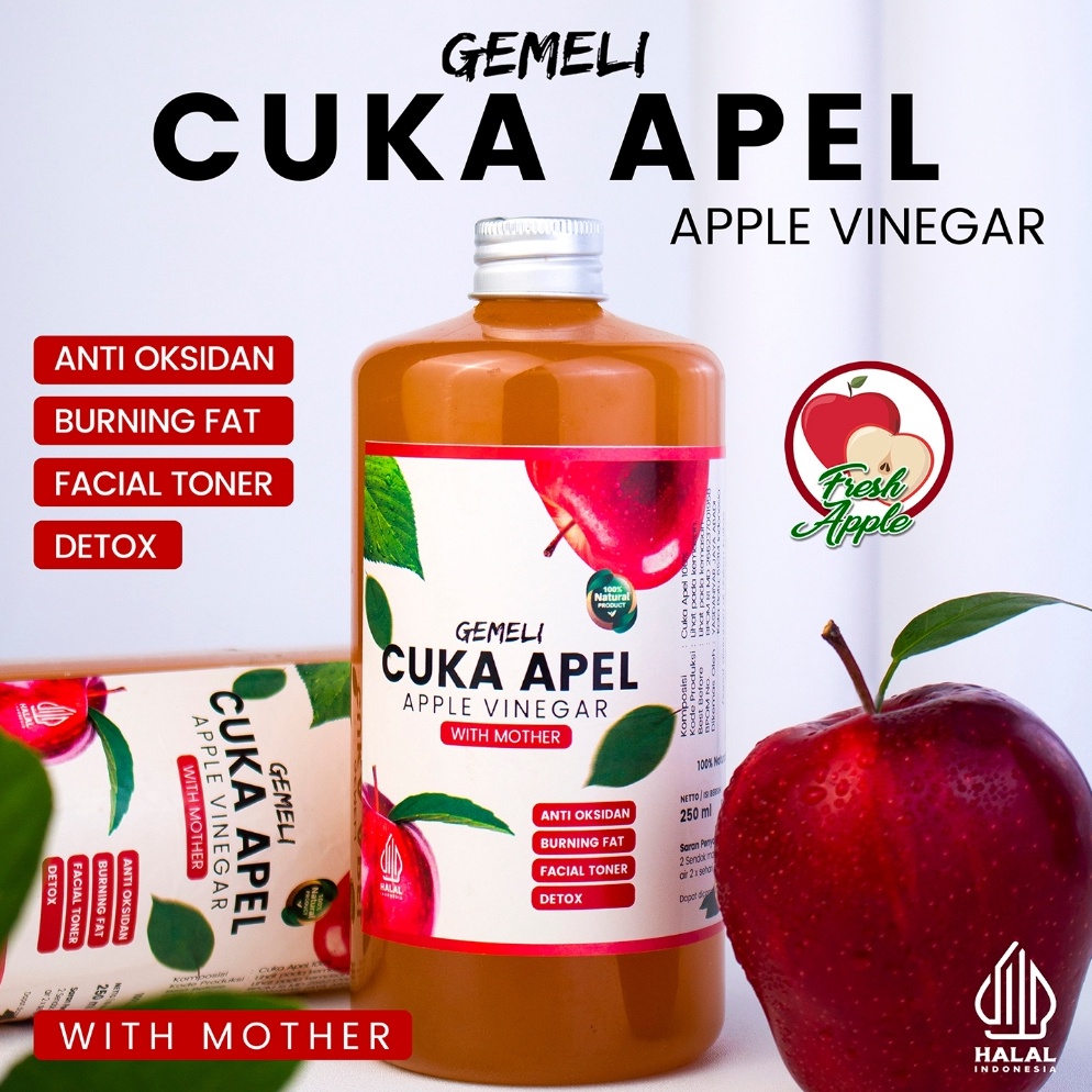 

Penawaran Terbaik Cuka Apel Gemeli Premium 5ml With Mother