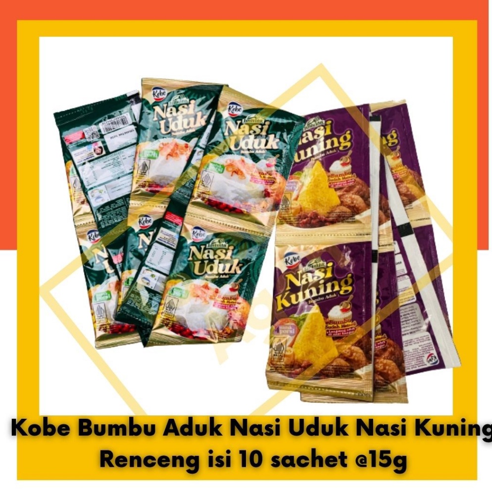 

Hot Product Kobe Bumbu Aduk Nasi Uduk Nasi Kuning 1 Renceng isi 1 sachet