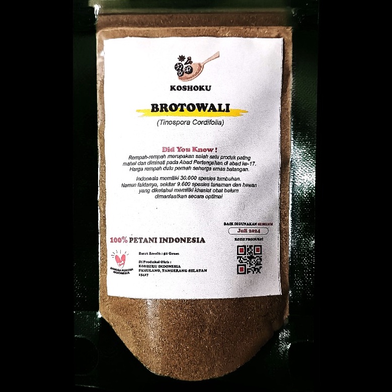 

Lariz manis Brotowali Untuk Sapih 5 Gram Serbuk Bratawali Bubuk