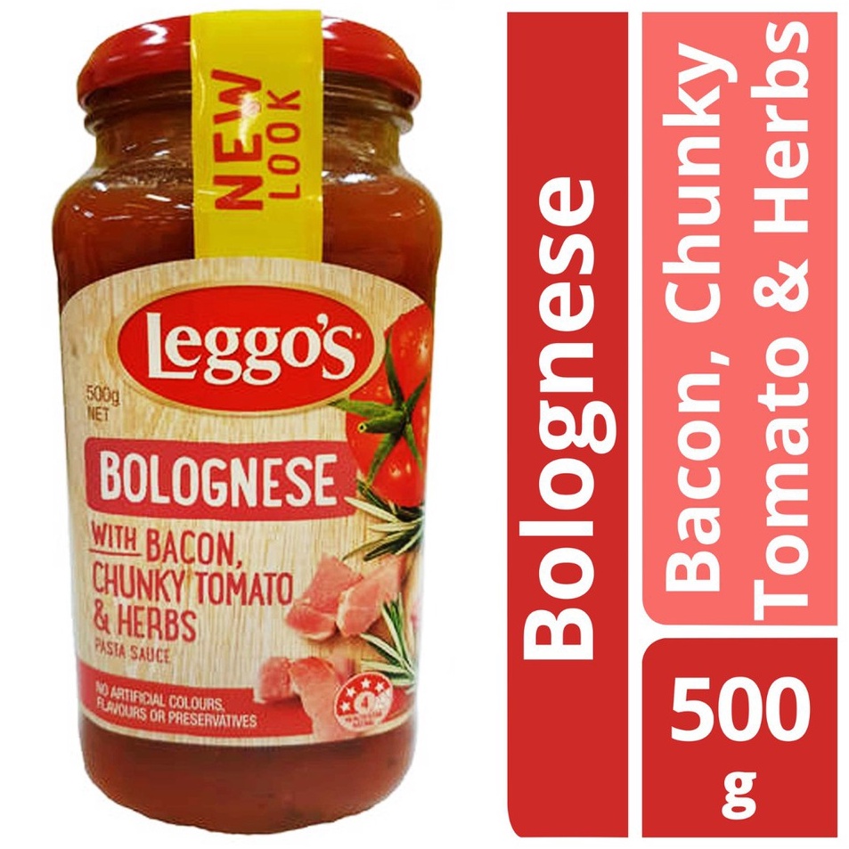 

Promo Sekarang LEGGOS BOLOGNESE WITH BACON CHUNKY TOMATO HERBS