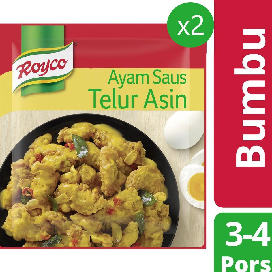 

Paling dicari Royco Bumbu Ayam Saus Telur Asin 22 gr x2