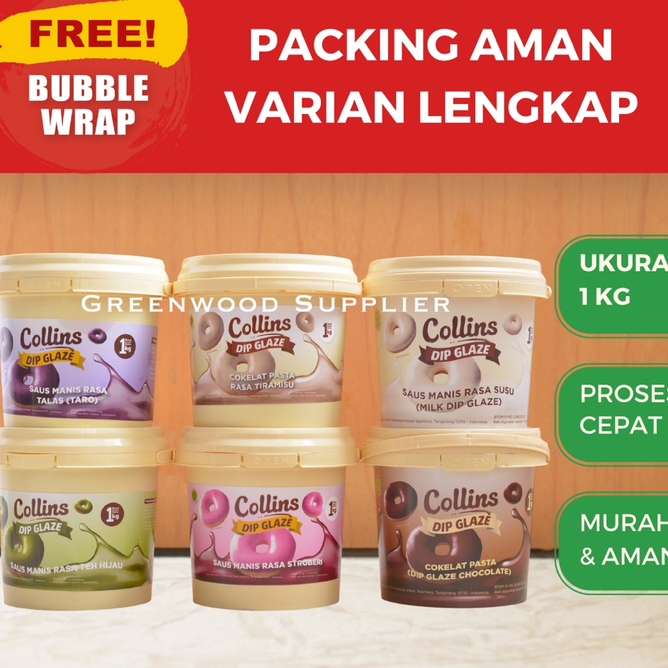 

Harga Miring Collins Dip Glaze 1KG All Variant