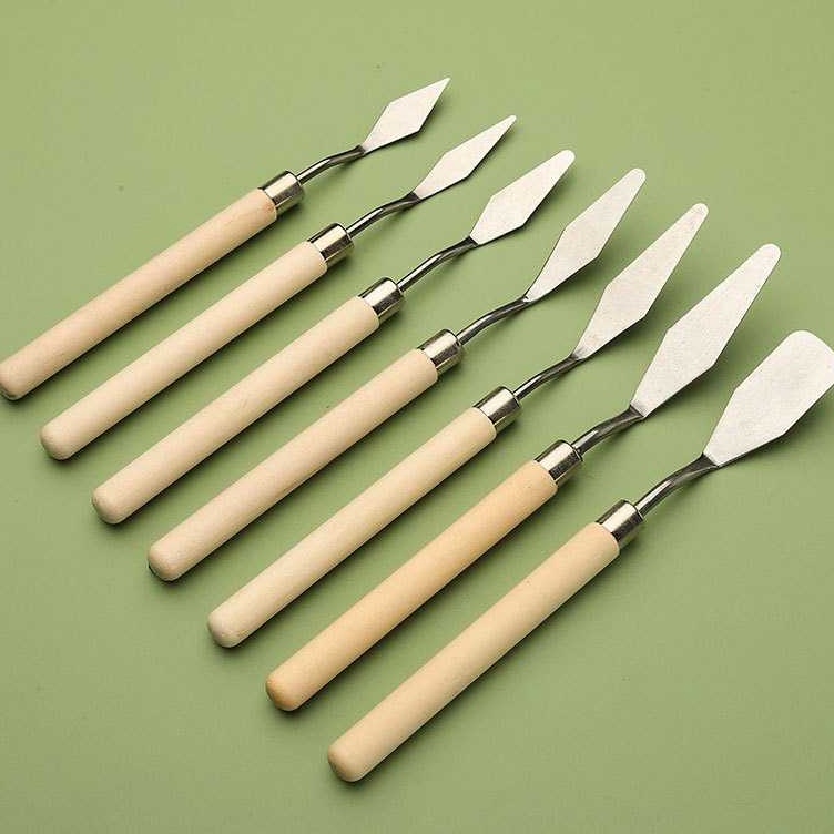 

ART G92K Pisau Palet Lukis Cat Akrilik Painting Scraper Knife 7 PCS