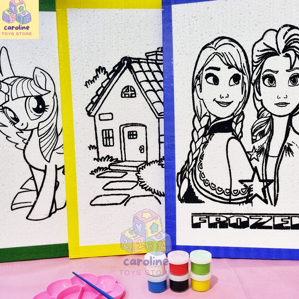 

ART G37J Paket Lukis Anak Sterofom Ukuran Besar 33x5 Paket Lengkap Lukis Anak