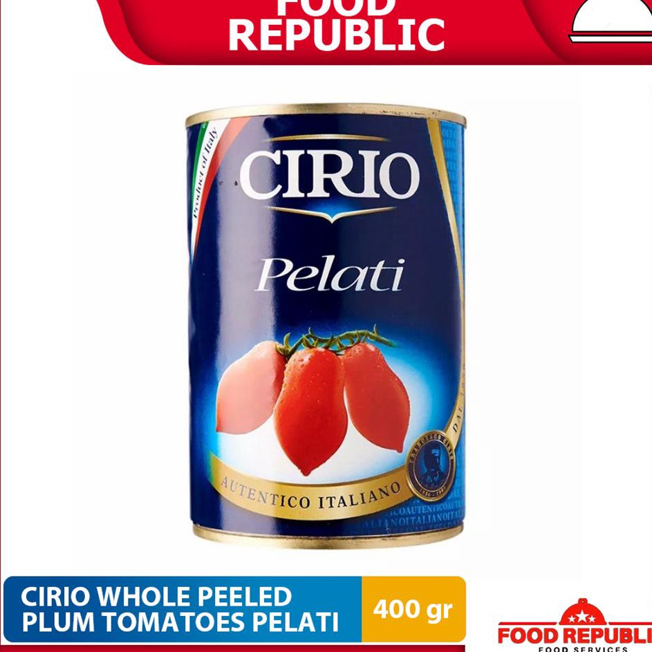 

Untung maksimal Cirio Whole Peeled Plum Tomato 4 GR Tomat Kupas Dalam Jus Tomat